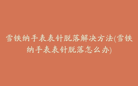 雪铁纳手表表针脱落解决方法(雪铁纳手表表针脱落怎么办)