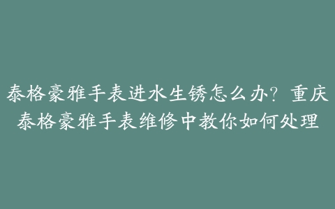 泰格豪雅手表进水生锈怎么办?重庆泰格豪雅手表维修中教你如何处理
