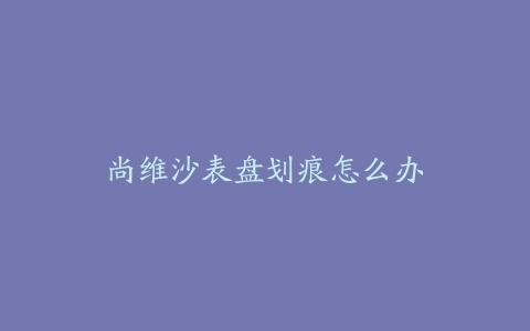 尚维沙表盘划痕怎么办